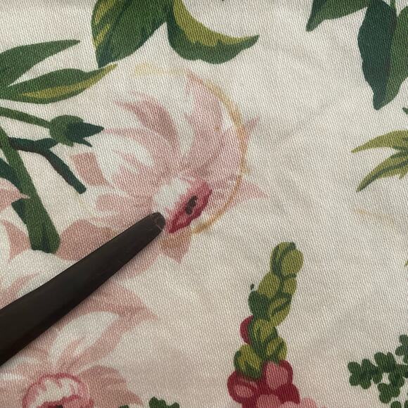 Waverly Spring Fever Cotton Fabric Remnant 59” x 55” Pink Floral Cottage READ - Picture 5 of 10